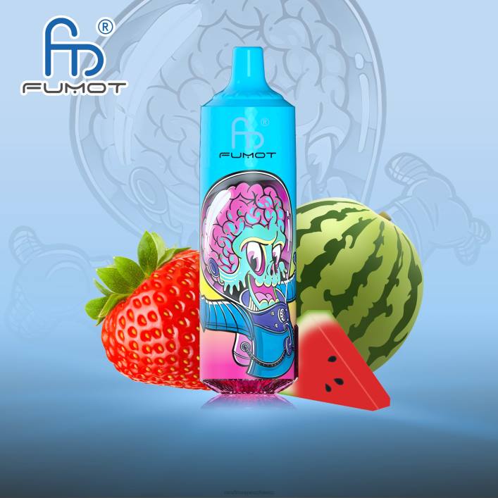 RandM Vape Rabattcode | Fumot RandM Tornado 00P2195 9000 Pro Vape-Gerät mit Akku und E-Juice-Display Version 1 Erdbeerwassermelone